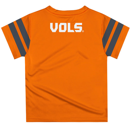 Tennessee Vols Vive La Fete Boys Game Day Orange Short Sleeve Tee with Stripes on Sleeves - Vive La Fête - Online Apparel Store