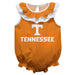 Tennessee Vols Orange Sleeveless Ruffle Onesie Logo Bodysuit by Vive La Fete