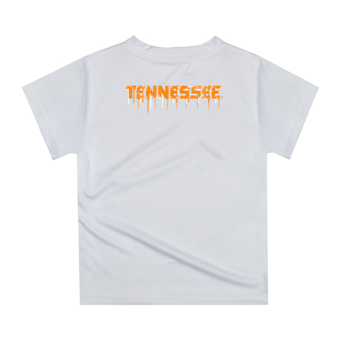 Tennessee Vols Original Dripping Football Helmet White T-Shirt by Vive La Fete - Vive La Fête - Online Apparel Store