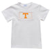 Tennessee Vols Smocked White Knit Short Sleeve Boys Tee Shirt