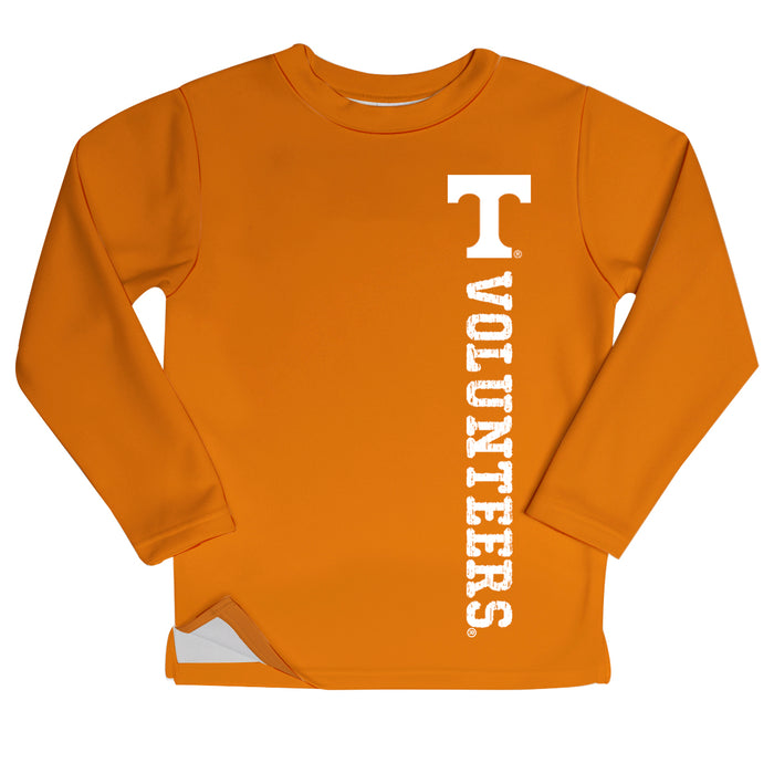 Tennessee Volunteers Logo Orange Long Sleeve Fleece Sweatshirt Side Vents - Vive La Fête - Online Apparel Store