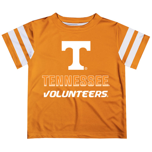 Tennessee Stripes Orange Short Sleeve Tee Shirt - Vive La Fête - Online Apparel Store