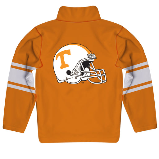 Tennessee Stripes Orange Long Sleeve Quarter Zip Sweatshirt - Vive La Fête - Online Apparel Store