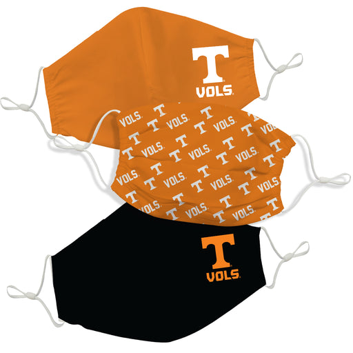 Tennessee Vols Face Mask Orange and Black Set of Three - Vive La Fête - Online Apparel Store