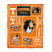 Tennessee Vols Vive La Fete Infant Game Day Block Orange Minky Blanket 36 x 48 Mascot and Name