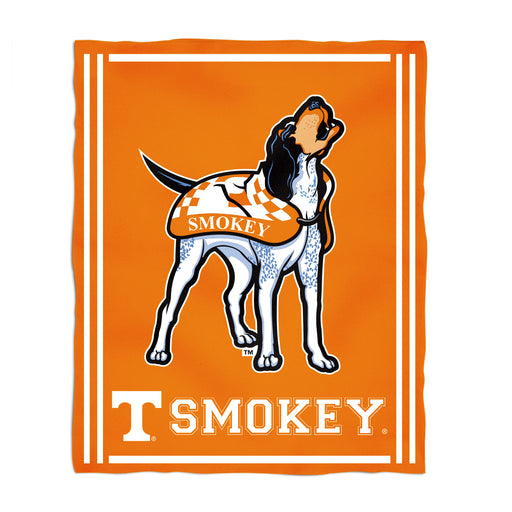 Tennessee Vols Vive La Fete Kids Game Day Orange Plush Soft Minky Blanket 36 x 48 Mascot