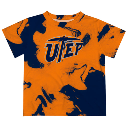 Texas at El Paso Miners Vive La Fete Marble Boys Game Day Orange Short Sleeve Tee