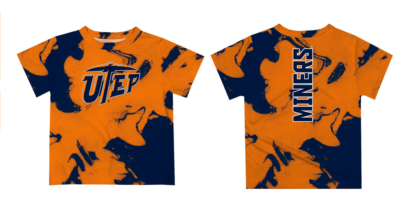 Texas at El Paso Miners Vive La Fete Marble Boys Game Day Orange Short Sleeve Tee - Vive La Fête - Online Apparel Store