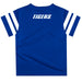 Tennessee State Tigers Vive La Fete Boys Game Day Blue Short Sleeve Tee with Stripes on Sleeves - Vive La Fête - Online Apparel Store