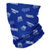 Tennessee State Neck Gaiter Blue All Over Logo TSU - Vive La Fête - Online Apparel Store