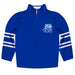 Tennessee State Tigers Vive La Fete Game Day Blue Quarter Zip Pullover Stripes on Sleeves - Vive La Fête - Online Apparel Store