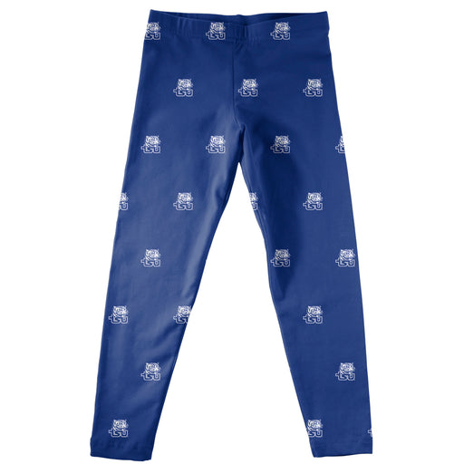 Tennessee State Tigers Leggings Blue All Over Logo - Vive La Fête - Online Apparel Store
