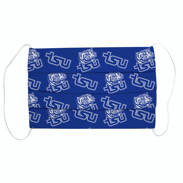 Tennessee State Tigers3 Ply Vive La Fete Face Mask 3 Pack Game Day Collegiate Unisex Face Covers Reusable Washable - Vive La Fête - Online Apparel Store