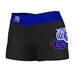 Tennessee State Tigers Vive La Fete Logo on Thigh & Waistband Black & Blue Women Yoga Booty Workout Shorts 3.75 Inseam"