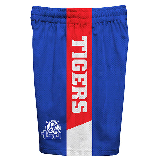 Tennessee State Tigers Vive La Fete Game Day Blue Stripes Boys Solid Red Athletic Mesh Short - Vive La Fête - Online Apparel Store