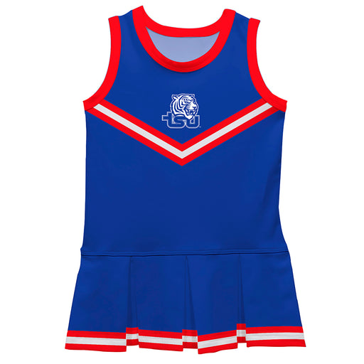 Tennessee State Tigers Vive La Fete Game Day Blue Sleeveless Cheerleader Dress
