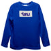 Tennessee State Tigers Smocked Royal Knit Long Sleeve Boys Tee Shirt
