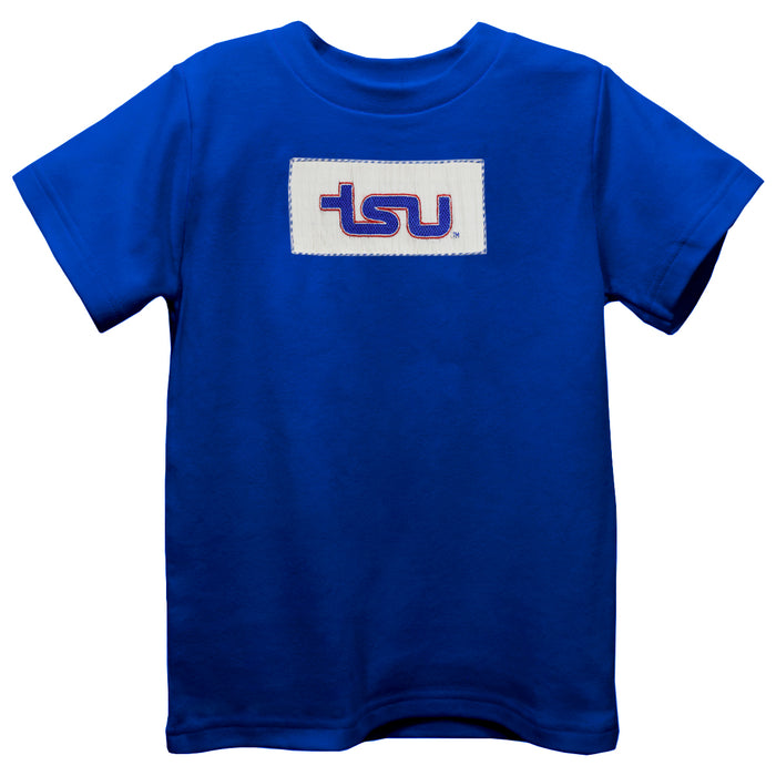 Tennessee State Tigers Smocked Royal Knit Short Sleeve Boys Tee Shirt