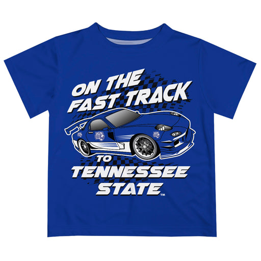 Tennessee State Tigers Vive La Fete Fast Track Boys Game Day Reflex Blue Short Sleeve Tee