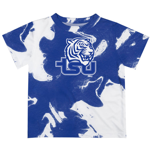 Tennessee State Tigers Vive La Fete Marble Boys Game Day Reflex Blue Short Sleeve Tee