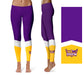 Tennessee Tech Golden Eagles TTU Vive La Fete Game Day Collegiate Ankle Color Block Women Purple Gold Yoga Leggings - Vive La Fête - Online Apparel Store