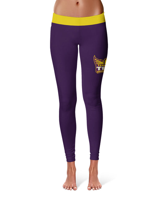 Tennessee Tech Golden Eagles Vive La Fete Game Day Collegiate Logo on Thigh Purple Women Yoga Leggings 2.5 Waist Tights" - Vive La Fête - Online Apparel Store