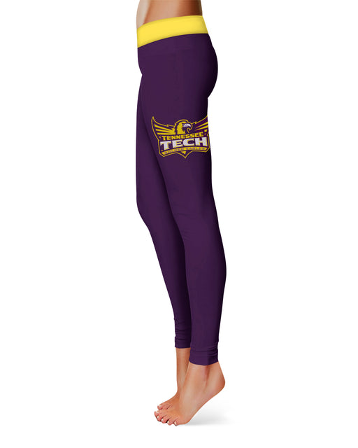 Tennessee Tech Golden Eagles Vive La Fete Game Day Collegiate Logo on Thigh Purple Women Yoga Leggings 2.5 Waist Tights" - Vive La Fête - Online Apparel Store