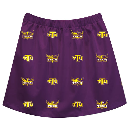 Tennessee Tech Golden Eagles TTU Vive La Fete Girls Game Day All Over Logo Elastic Waist Classic Play Purple Skirt - Vive La Fête - Online Apparel Store
