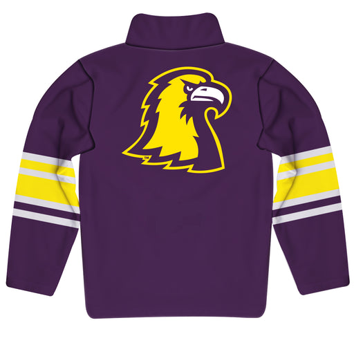Tennessee Tech Golden Eagles TTU Vive La Fete Game Day Purple Quarter Zip Pullover Stripes on Sleeves - Vive La Fête - Online Apparel Store