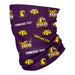 Tennessee Tech Golden Eagles TTU Vive La Fete All Over Logo Game Day Collegiate Face Cover Soft 4Way Stretch Neck Gaiter - Vive La Fête - Online Apparel Store