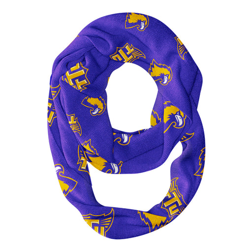 Tennessee Tech Golden Eagles Vive La Fete Repeat Logo Game Day Collegiate Women Light Weight Ultra Soft Infinity Scarf