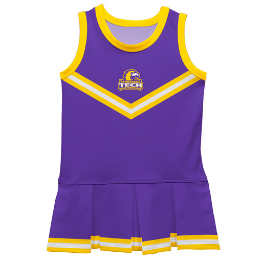 Tennessee Tech Golden Eagles TTU Vive La Fete Game Day Purple Sleeveless Cheerleader Dress