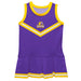 Tennessee Tech Golden Eagles TTU Vive La Fete Game Day Purple Sleeveless Cheerleader Dress