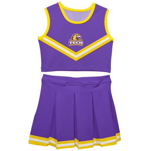 Tennessee Tech Golden Eagles TTU Vive La Fete Game Day Purple Sleeveless Cheerleader Set