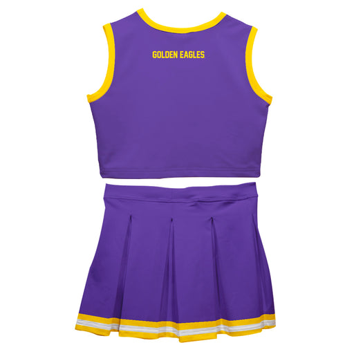 Tennessee Tech Golden Eagles TTU Vive La Fete Game Day Purple Sleeveless Cheerleader Set - Vive La Fête - Online Apparel Store