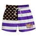 Tennessee Tech Golden Eagles TTU Vive La Fete Game Day Purple White Black Flag Swimtrunks V1