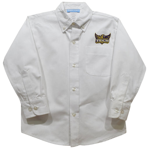 Tennessee Tech Golden Eagles TTU Embroidered White Long Sleeve Button Down Shirt
