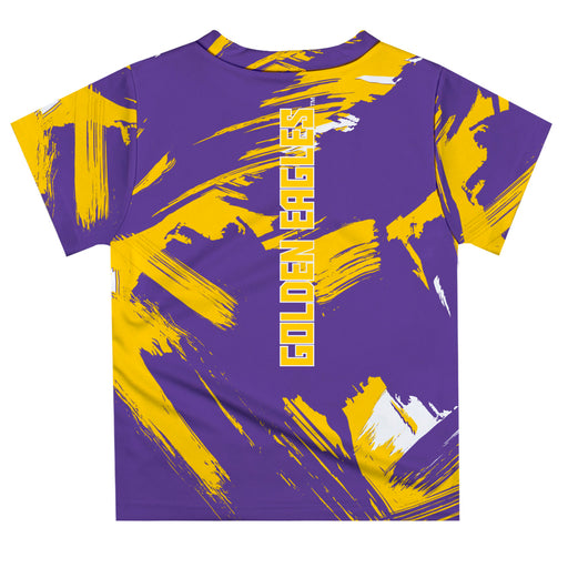 Tennessee Tech Golden Eagles TTU Vive La Fete Boys Game Day Purple Short Sleeve Tee Paint Brush - Vive La Fête - Online Apparel Store