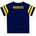 U Toledo Rockets Vive La Fete Boys Game Day Navy Short Sleeve Tee with Stripes on Sleeves - Vive La Fête - Online Apparel Store