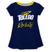 U Toledo Rockets Vive La Fete Girls Game Day Short Sleeve Navy Top with School Logo and Name - Vive La Fête - Online Apparel Store