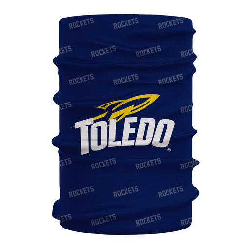 University of Toledo Rockets Vive La Fete All Over Logo Game Day  Collegiate Face Cover Soft 4-Way Stretch Neck Gaiter - Vive La Fête - Online Apparel Store
