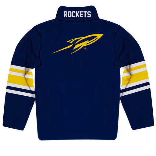 University of Toledo Rockets Vive La Fete Game Day Navy Quarter Zip Pullover Stripes on Sleeves - Vive La Fête - Online Apparel Store