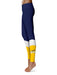University of Toledo Rockets Vive La Fete Game Day Collegiate Ankle Color Block Women's Navy Gold Yoga Leggings - Vive La Fête - Online Apparel Store