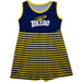 U Toledo Rockets Vive La Fete Girls Game Day Sleeveless Tank Dress Solid Navy Logo Stripes on Skirt - Vive La Fête - Online Apparel Store