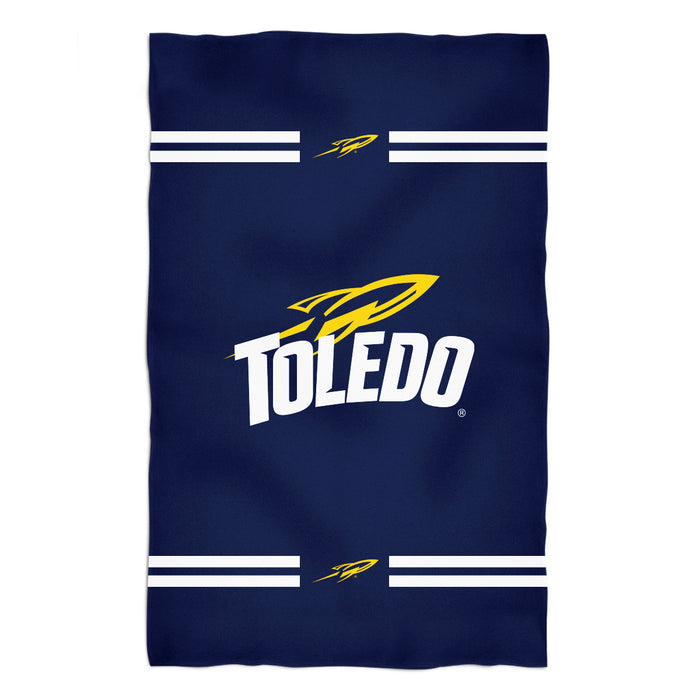 U Toledo Rockets Vive La Fete Game Day Absorvent Premium Navy Beach Bath Towel 51 x 32" Logo and Stripes" - Vive La Fête - Online Apparel Store