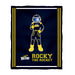 University of Toledo Rockets Vive La Fete Kids Game Day Navy Plush Soft Minky Blanket 36 x 48 Mascot