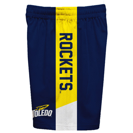Toledo Rockets Vive La Fete Game Day Blue Stripes Boys Solid Gold Athletic Mesh Short - Vive La Fête - Online Apparel Store