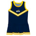 University of Toledo Rockets Vive La Fete Game Day Blue Sleeveless Cheerleader Dress