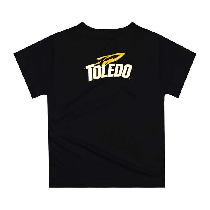 University of Toledo Rockets Original Dripping Basketball Blue T-Shirt by Vive La Fete - Vive La Fête - Online Apparel Store