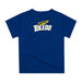 University of Toledo Rockets Original Dripping Basketball Blue T-Shirt by Vive La Fete - Vive La Fête - Online Apparel Store